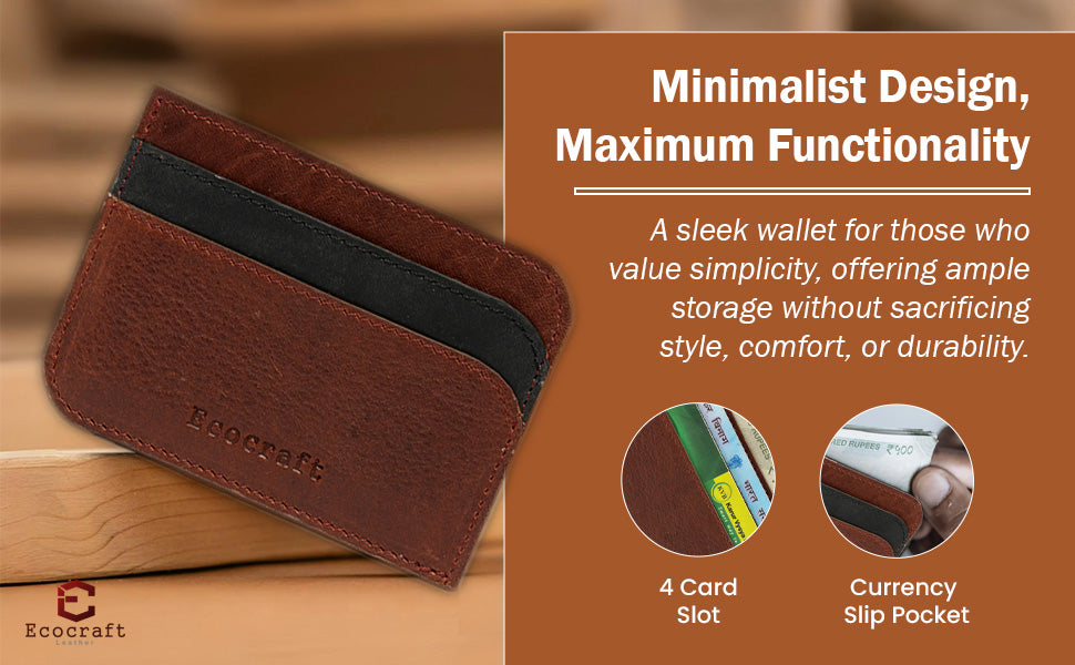 Slim Minimalist Front Pocket Card Case