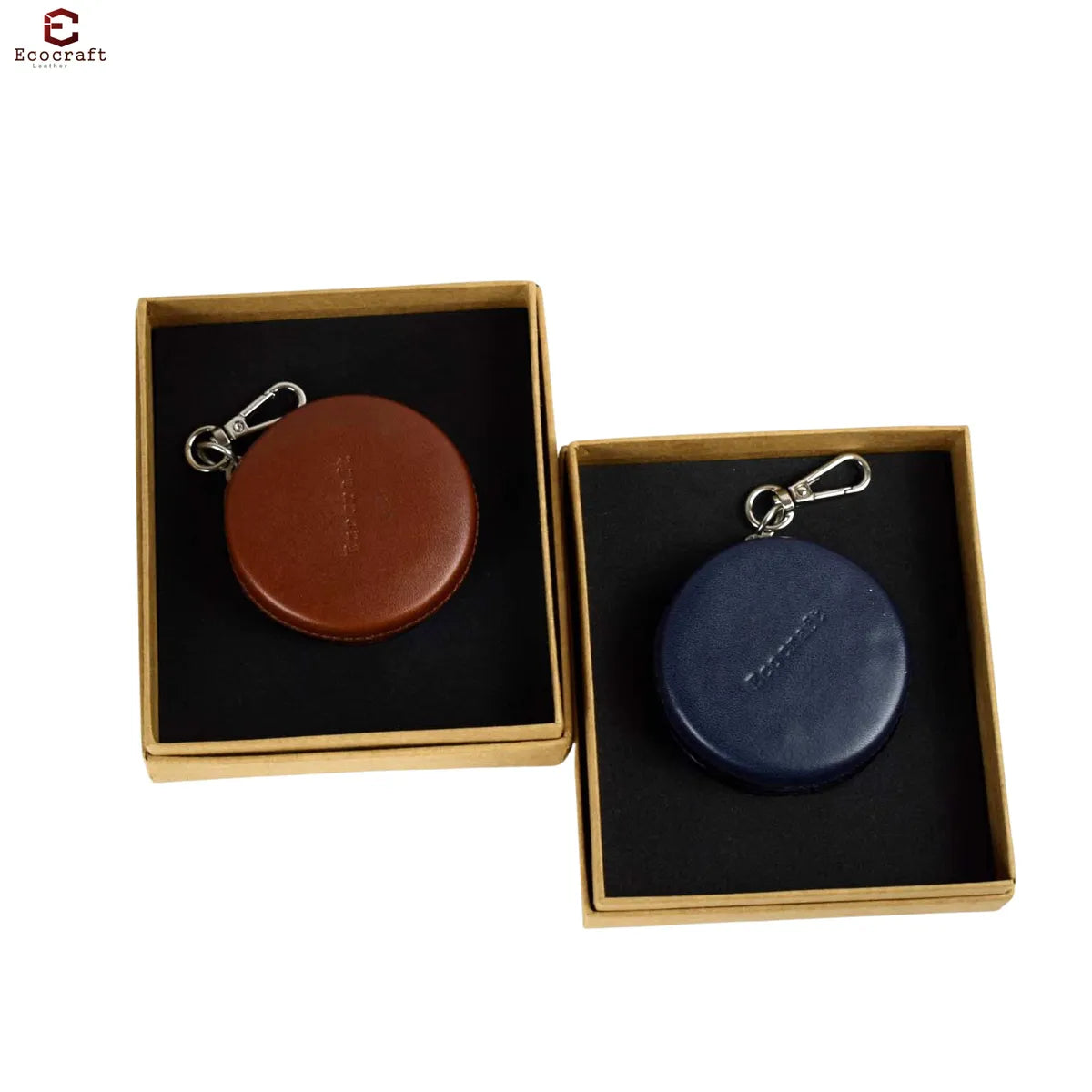 Cognac Leather Earphone Case Tws Airpods With Snap Closure Premium Full Grain Protective Pouch For Men & Women