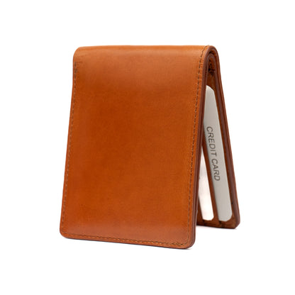 Tan Genuine Italian Handcrafted Leather Wallet
