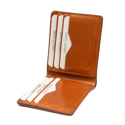 Tan Genuine Italian Handcrafted Leather Wallet