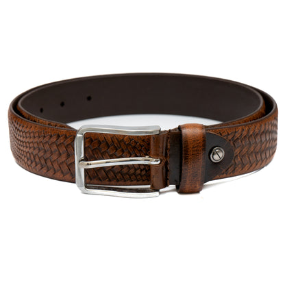 Textured Genuine Leather Belt