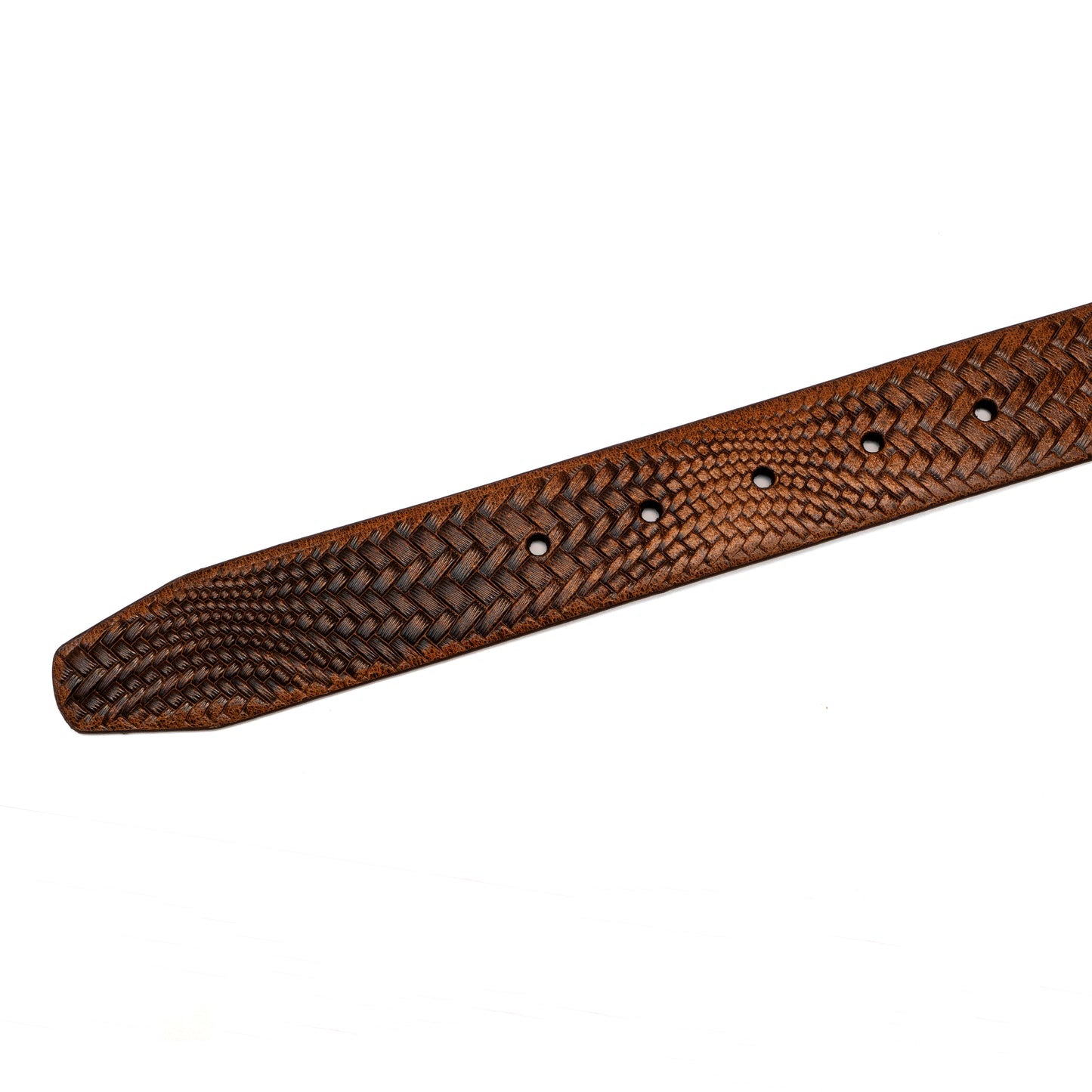 Textured Genuine Leather Belt