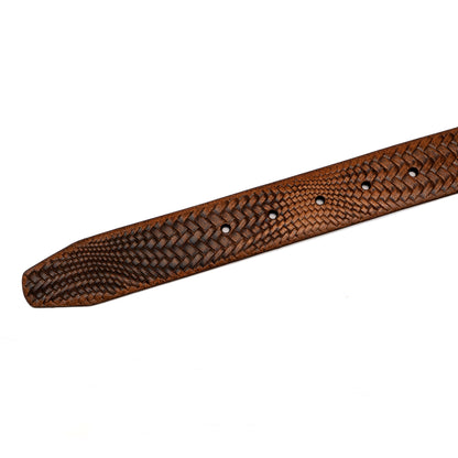 Textured Genuine Leather Belt