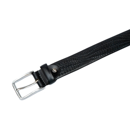 Textured Genuine Leather Belt
