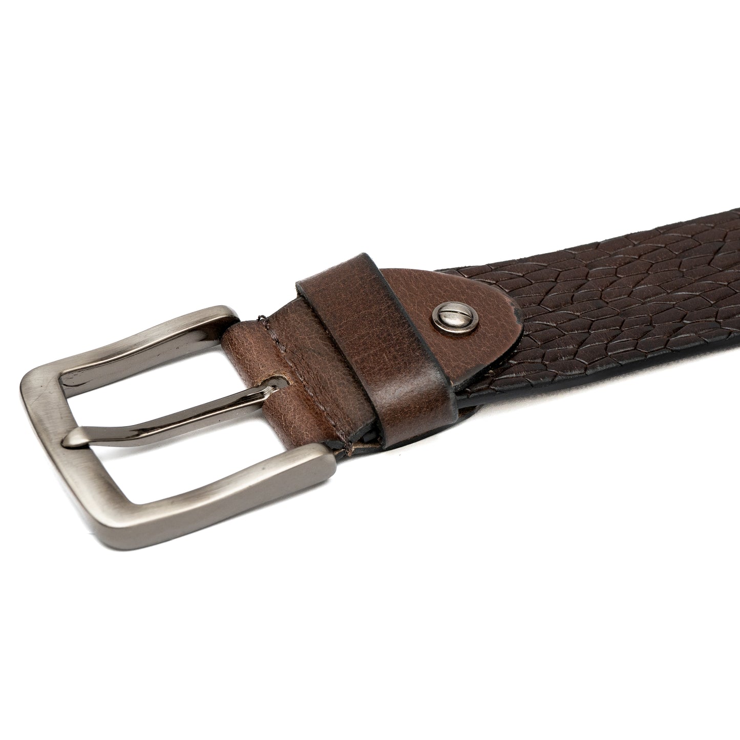 Embossed Genuine Leather Belt