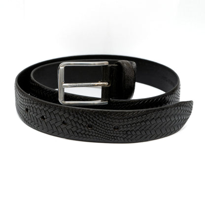 Textured Genuine Leather Belt