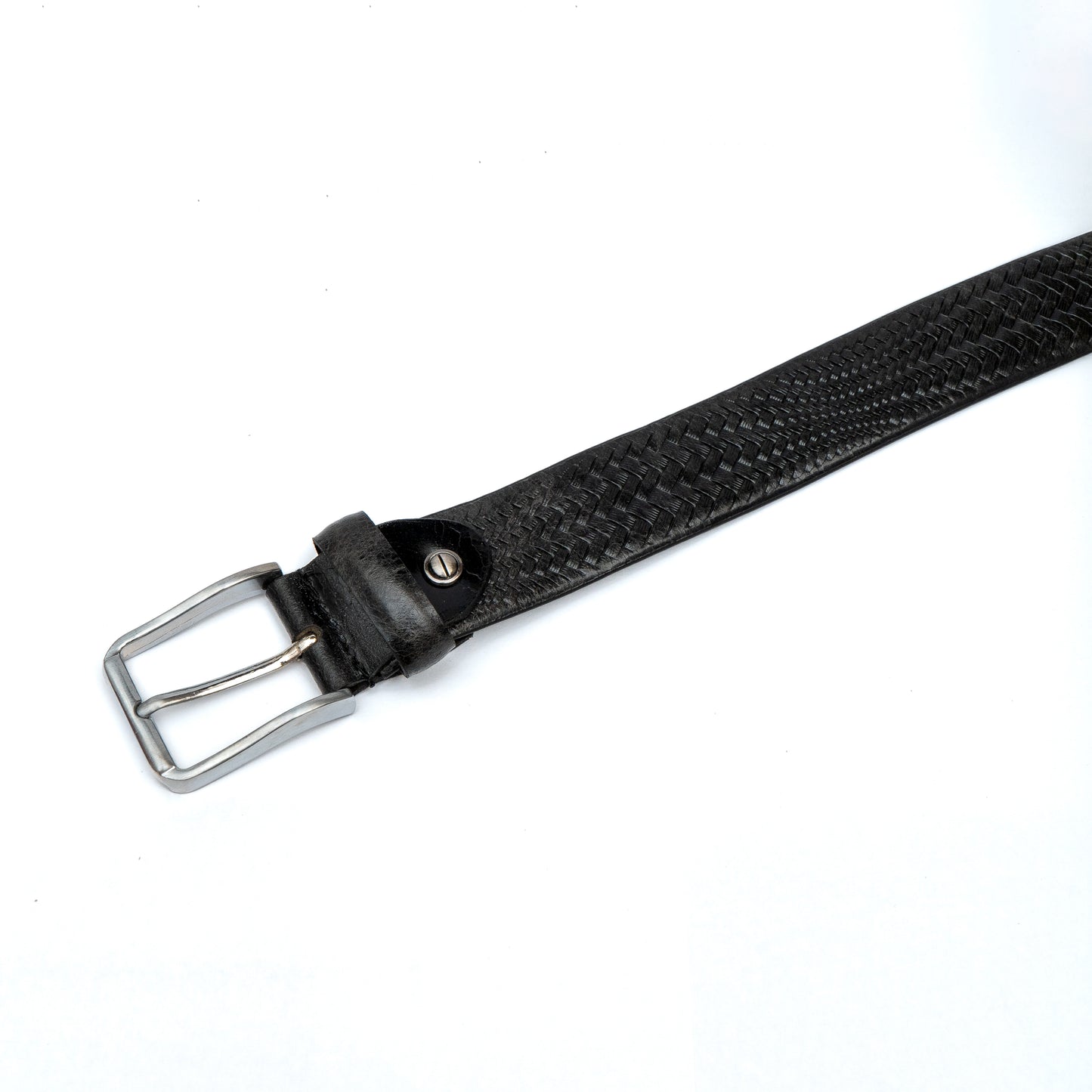 Textured Genuine Leather Belt