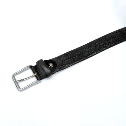 Textured Genuine Leather Belt
