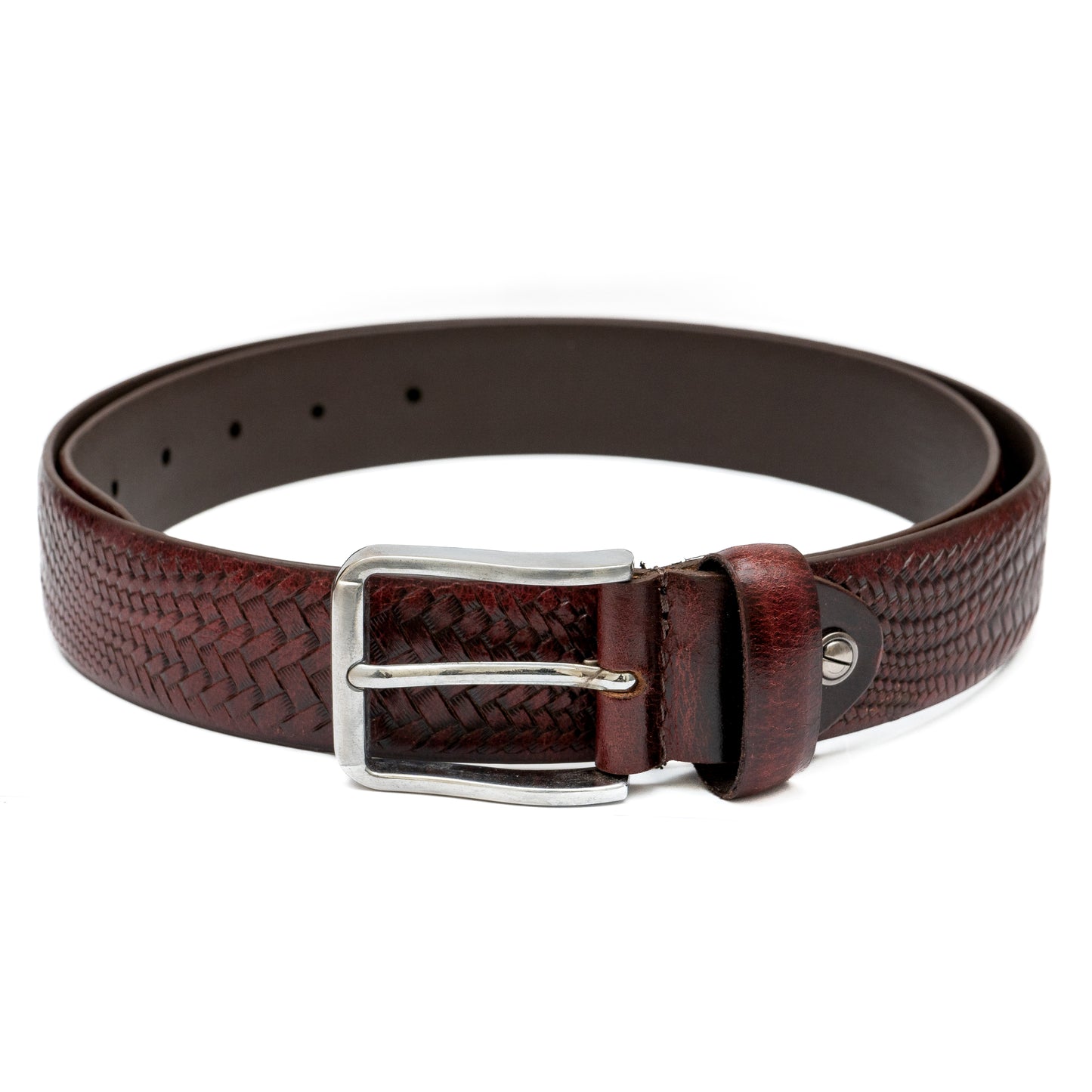 Textured Genuine Leather Belt