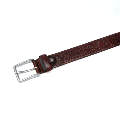 Textured Genuine Leather Belt