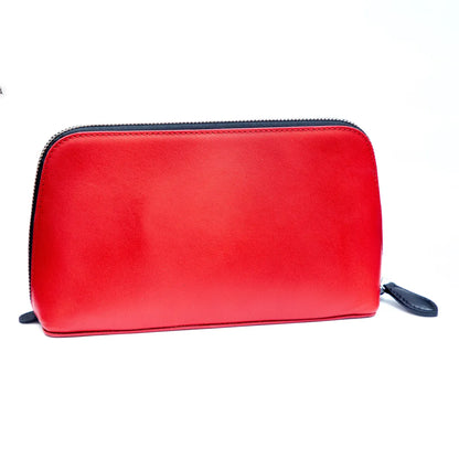 Aniline Leather Travel Organizer Pouch