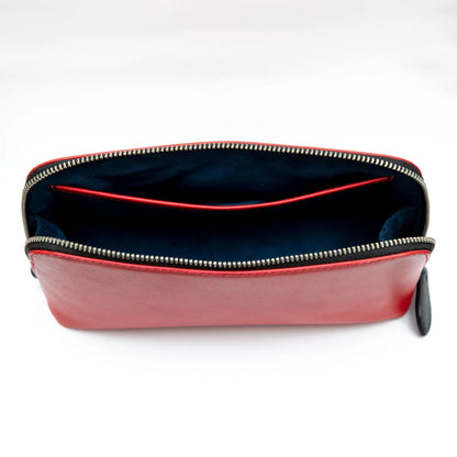 Aniline Leather Travel Organizer Pouch