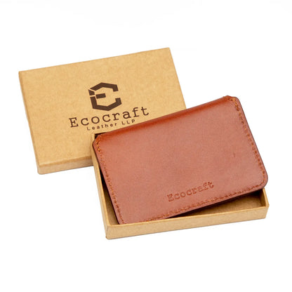 Full Grain Aniline Leather Minimalist Card Case