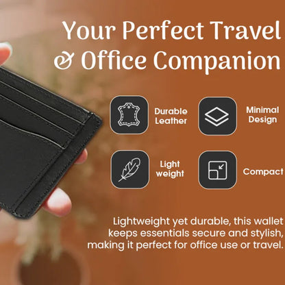 Nappa Slim Leather Card Case