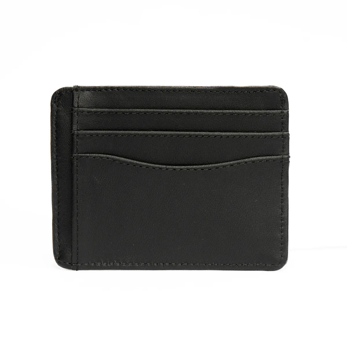 Black Slim Genuine Leather Minimalist Credit Genuine Leather Stylish Card Wallet Small Card Case Card Holder For Men & Women