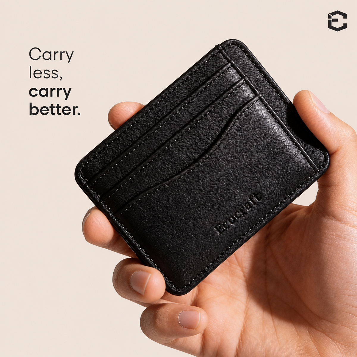 Nappa Slim Leather Card Case