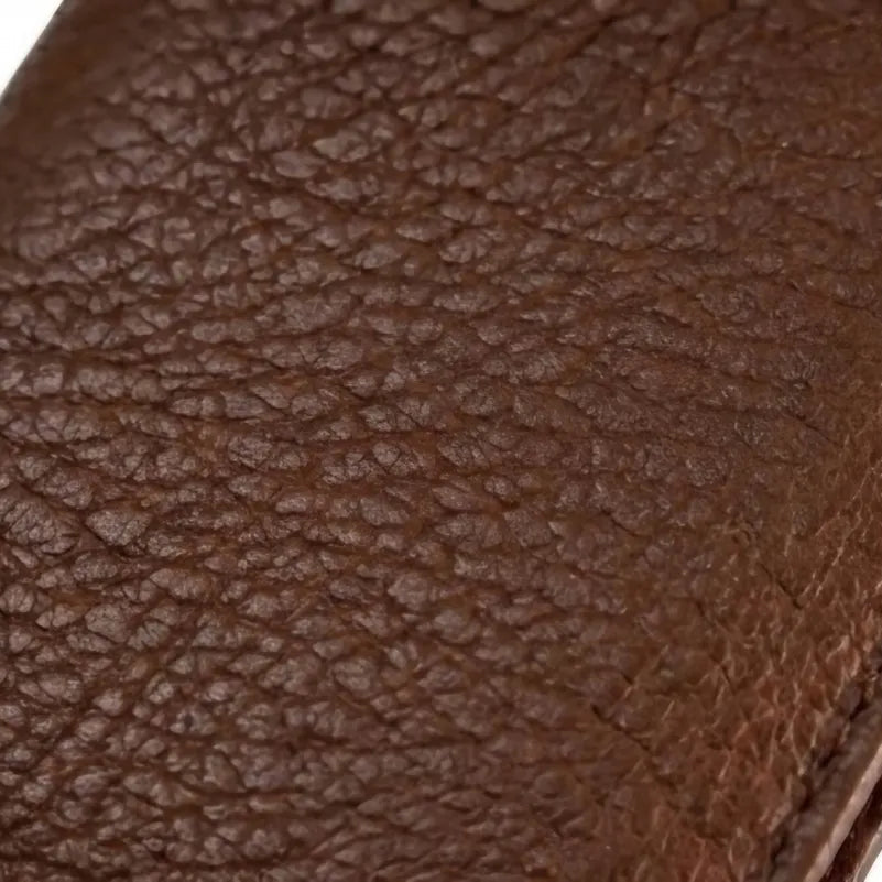 Tan Bifold Pop-Up Leather 8 Card Slots, 1 Id Window, 1 Cash Compartment Premium Pebble Grain Leather Card Holder For Men & Women