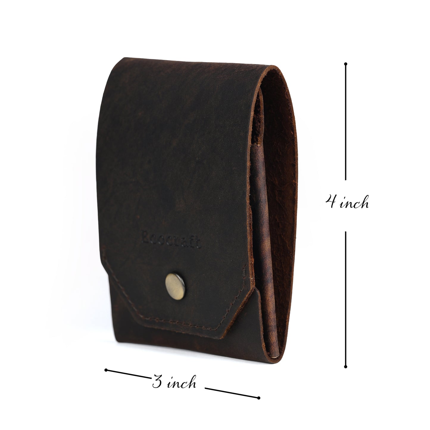 Genuine Leather Flip Slim Wallet-Hunter Leather