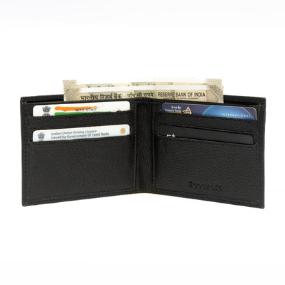 Pebble Leather Slim Bifold Wallet
