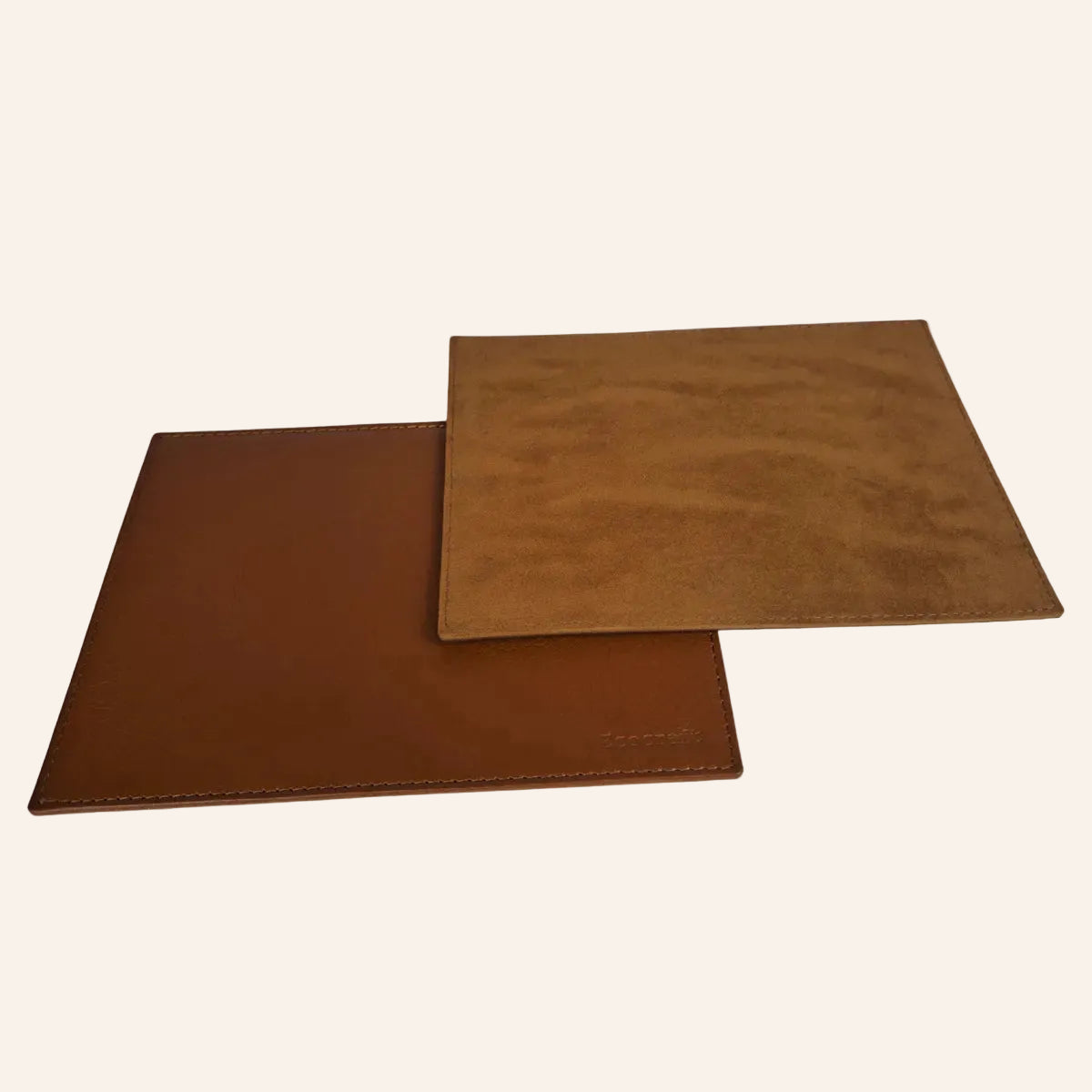 Tan Leather Genuine Leather Classic A5 Size Desk Pad Tan Non-Slip Mouse Pad For Office & Home
