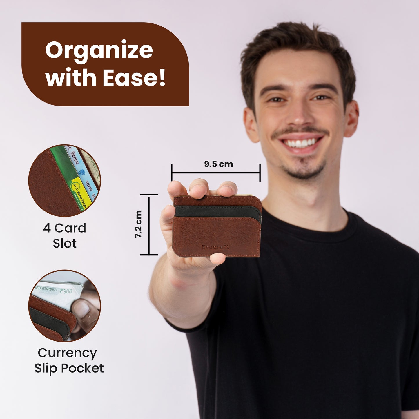 Slim Minimalist Front Pocket Card Case
