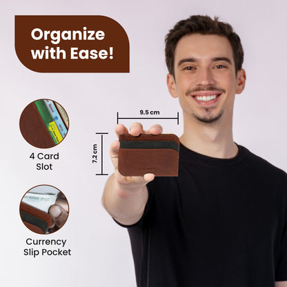 Slim Minimalist Front Pocket Card Case