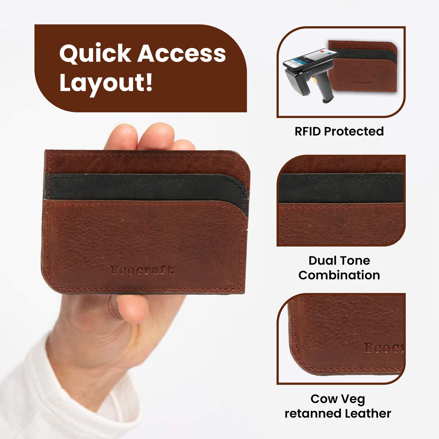 Slim Minimalist Front Pocket Card Case