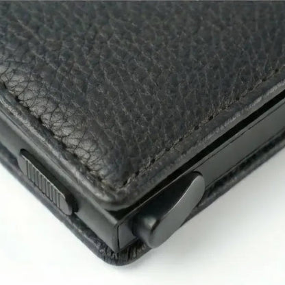 Premium Pebble Leather Pop up Credit Card Holder