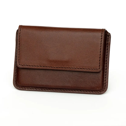 Full Grain Aniline Leather Minimalist Card Case